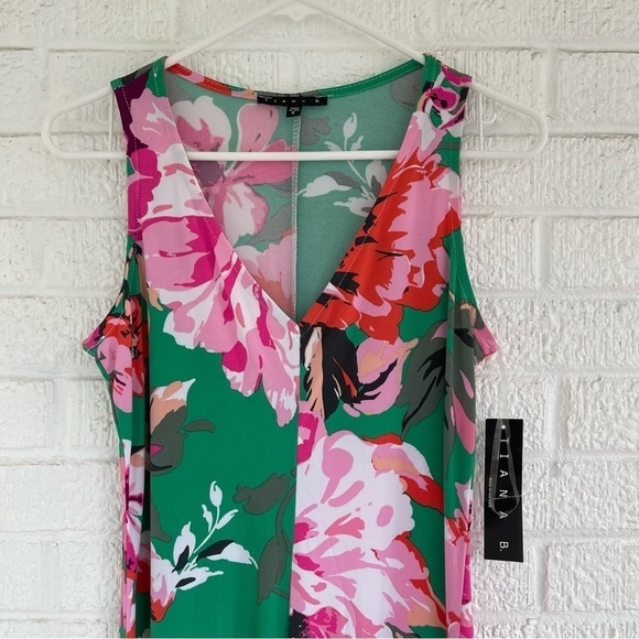NEW Tiana B Floral Hi Low Hem Flowy Dress Small NWT - Picture 2 of 7